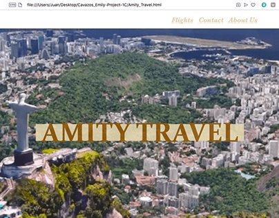 Amity Travel Website