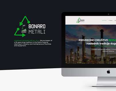 Web UI/UX design - Bonaro Metali