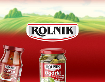 Food packaging series design for brand "Rolnik"