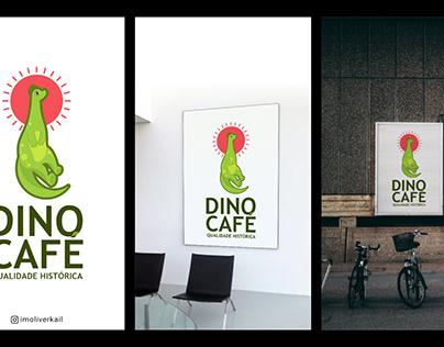 Identidade visual fora do comum - Dino Café