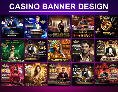 Casino Banner Design || Casino Slider Design