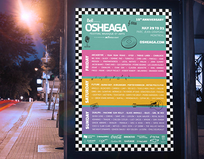 OSHEAGA Festival Poster - School Project