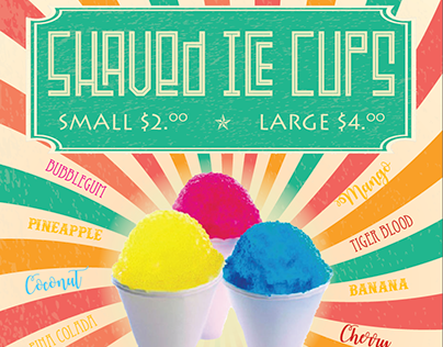 Shaved Ice Cups Flyer