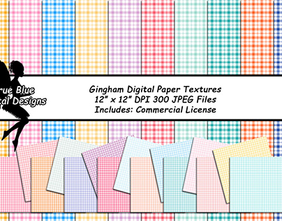 Gingham Style Digital Paper
