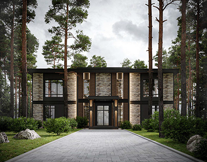 сountry house in the forest