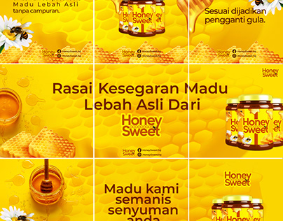 Honey Sweet Social Media Poster by Wan Faiz