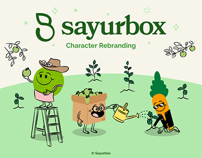 Sayurbox Character Rebranding