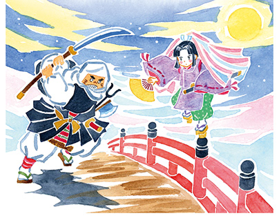 Illustration of Japanese fairy tales