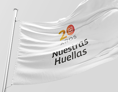 20th Anniversary Logo | Nuestras Huellas