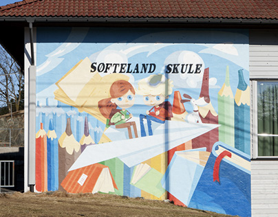 Mural | Wall Painting on Søfteland Skule