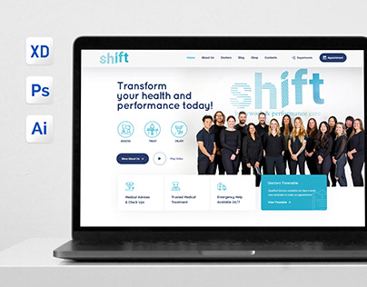 Shift - Clinic XD template for WordPress theme