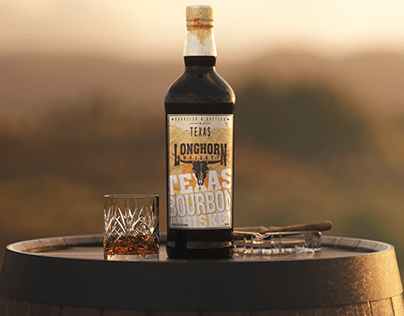 Longhorn Whiskey Packaging & Social Media Design