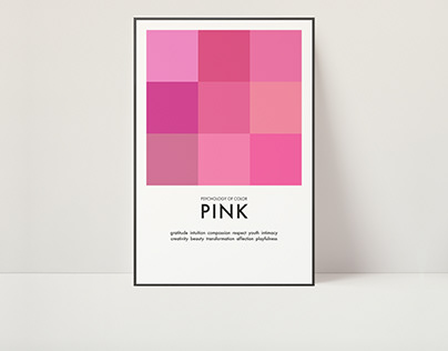 Color Psychology Print in Pink @colortherapystudiosf