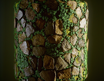 Stones in moss