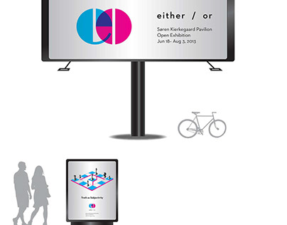 Visual Identity Design for exhibition: Either/Or