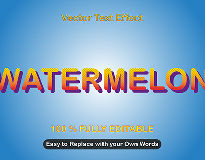 100% Editable Vector Text Effects