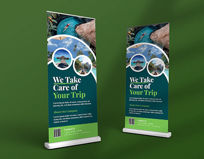 Vacation Trip Roll Up Banner