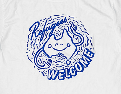 Refugees Welcome T-Shirt Design