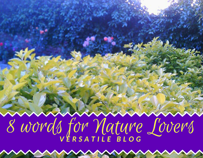8 Words for nature lovers