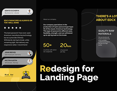 Redesign for a landing page | Ux/Ui design
