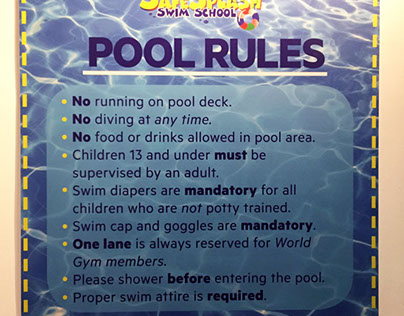 SafeSplash Swim School Pool Rules