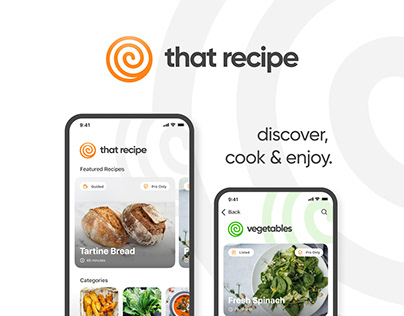 That Recipe — Discover, Cook & Enjoy. UI/UX Design