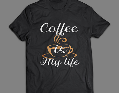 Coffee Typography T-shirt Design