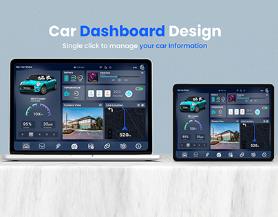 Car Dashboard Screen Design / Ui Design