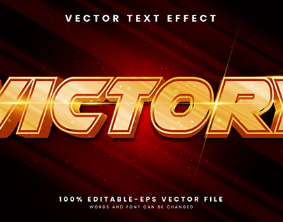 Victory 3d editable text style Template