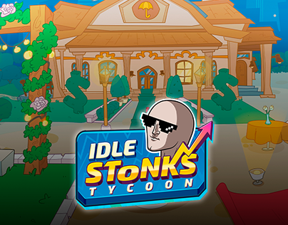 Background for the Game Idle Stonks