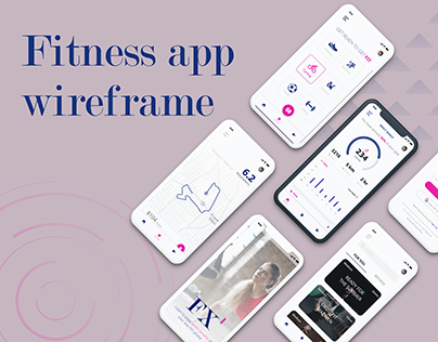 Fitness app wireframe