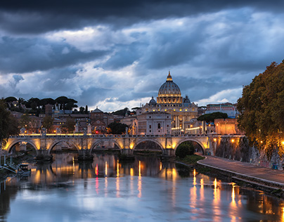 Blue hour in Rome