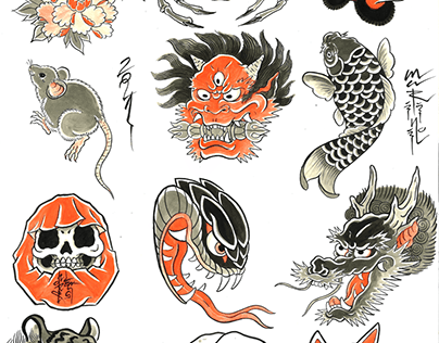 12 tattoo motifs