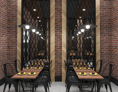Brick Wall Cafe Interior Design