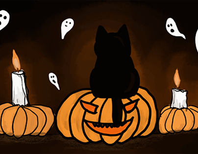 Halloween - black cat