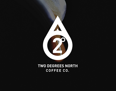 2 Degrees North Coffee Company Branding