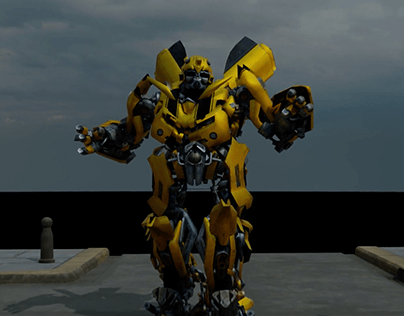 Transformers Bumblebee dönüşüm animasyonu
