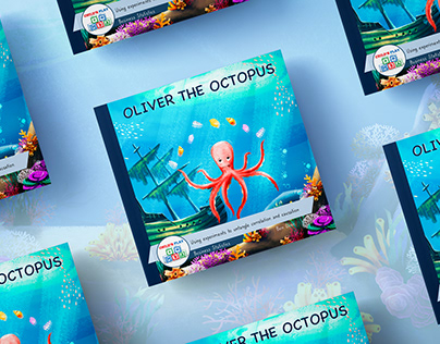 Illustration for the book "Oliver The Octopus"