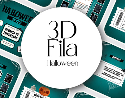 3D Fila: IG Post - Desafio Halloween