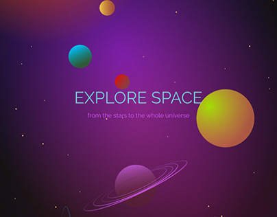 Banners Explore space