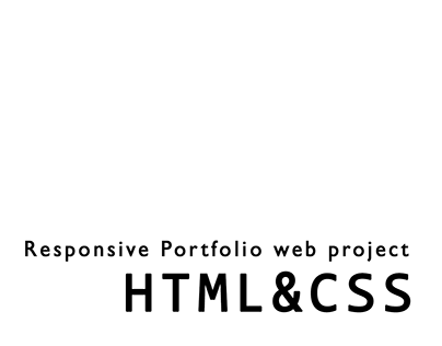 Responsive Web Design/ Portfolio Web