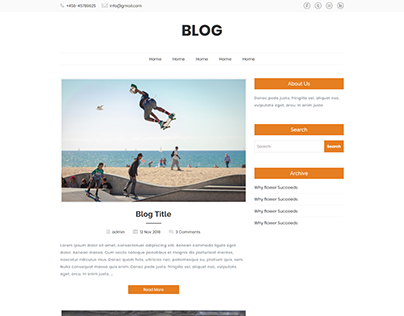 Blog Website - Fully Responsive with WordPress