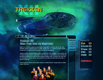 Star Trek Voyager-themed convention website