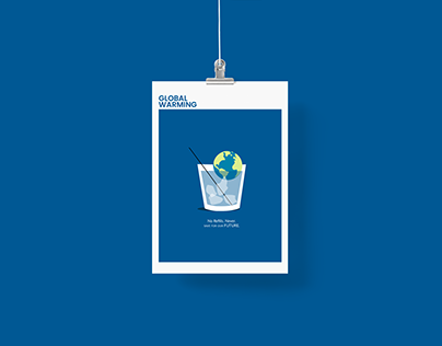 004 Minimalist Poster - Global Warming, No Refills
