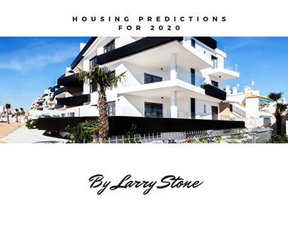 Housing Predictions for 2020