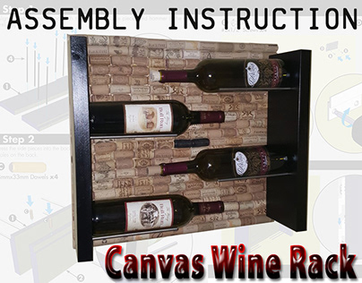 Assembly instruction- Canvas Wine Rack