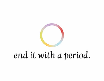 end it with a period.