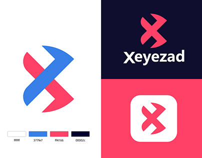 X Letter Modern Logo Design | Xeyezad Logo Design