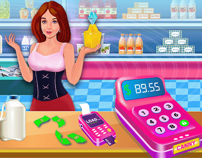 Go Supermarket cash counter game UX