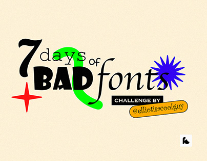 7 days of bad fonts - François Olona